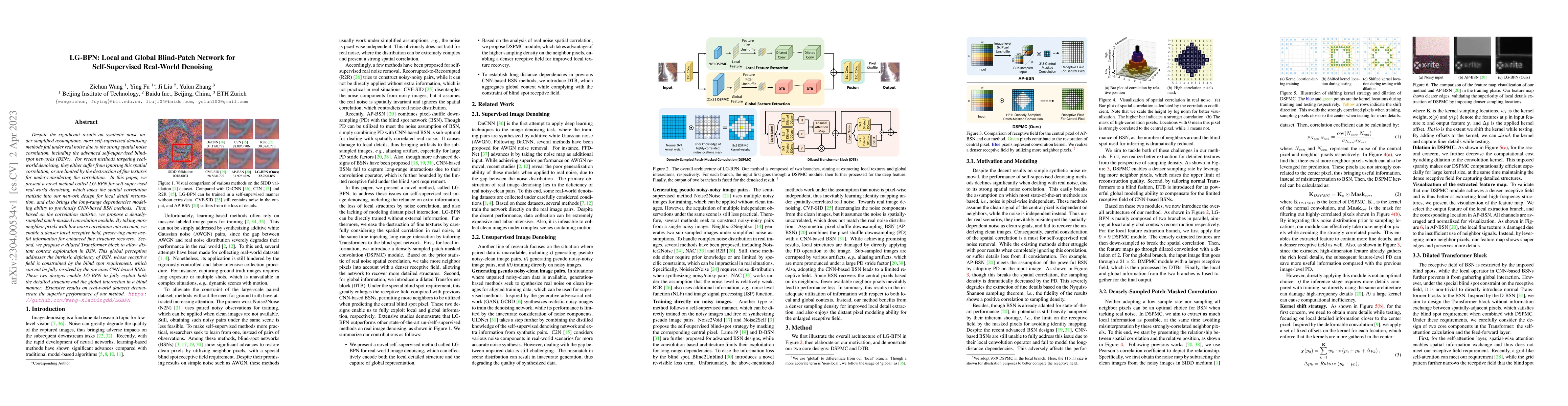 Thumbnail for LG-BPN: Local and Global Blind-Patch Network for Self-Supervised
  Real-World Denoising