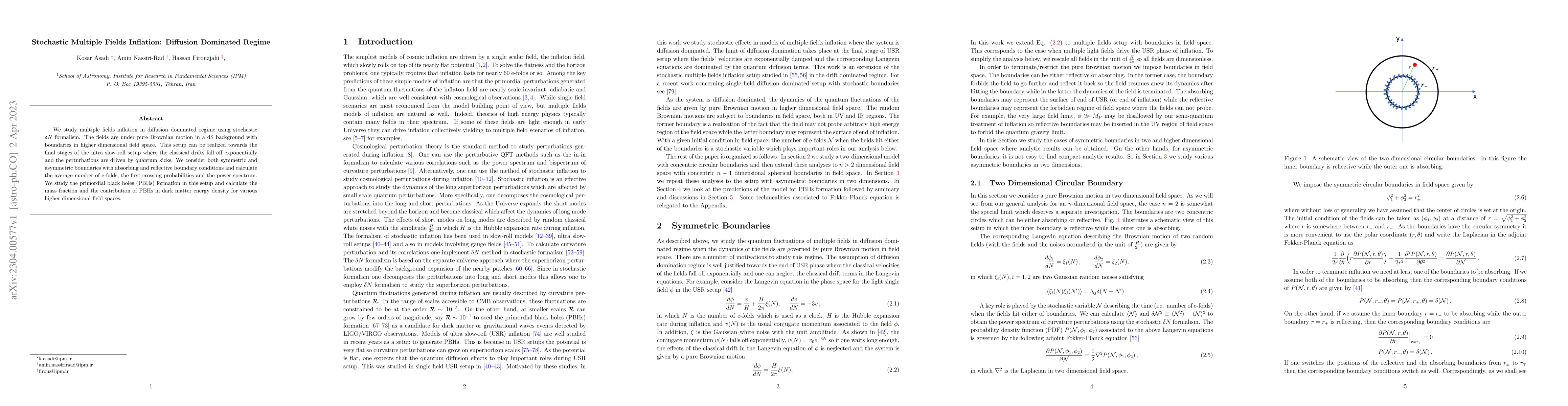 Thumbnail for Stochastic Multiple Fields Inflation: Diffusion Dominated Regime