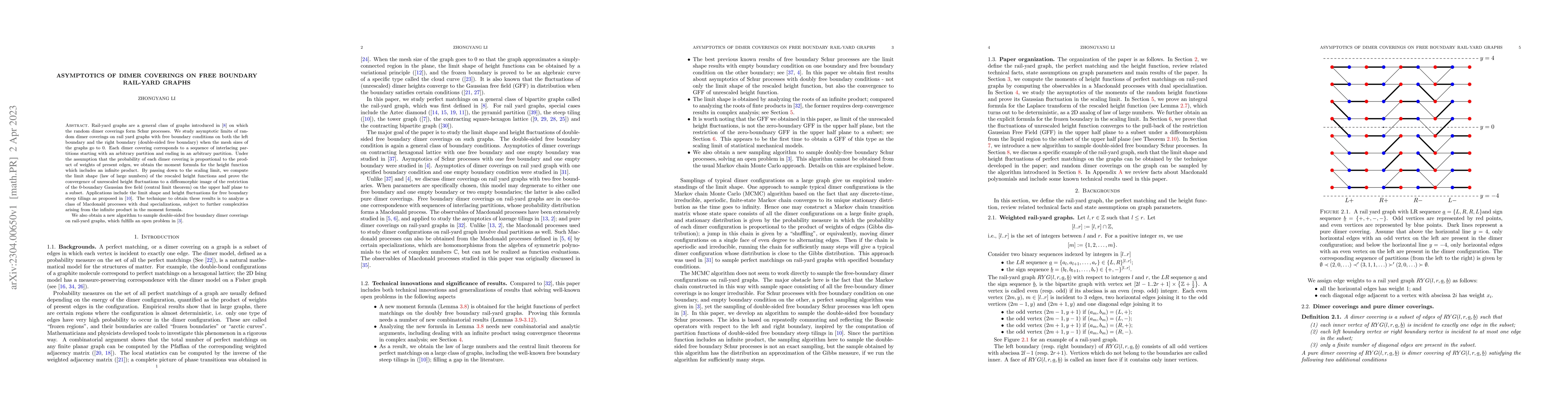Thumbnail for Asymptotics of dimer coverings on free boundary rail-yard graphs