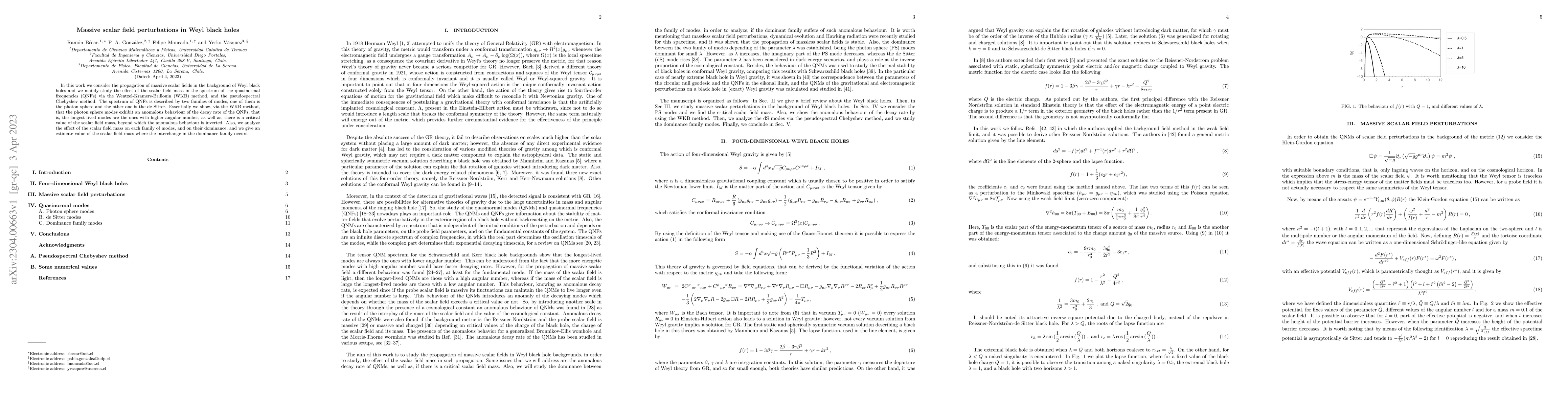 Thumbnail for Massive scalar field perturbations in Weyl black holes
