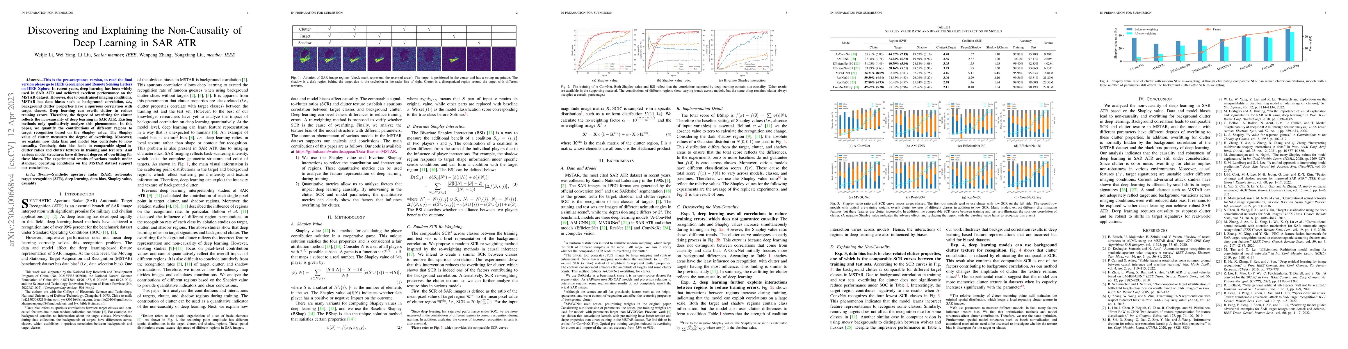 Thumbnail for Discovering and Explaining the Non-Causality of Deep Learning in SAR ATR