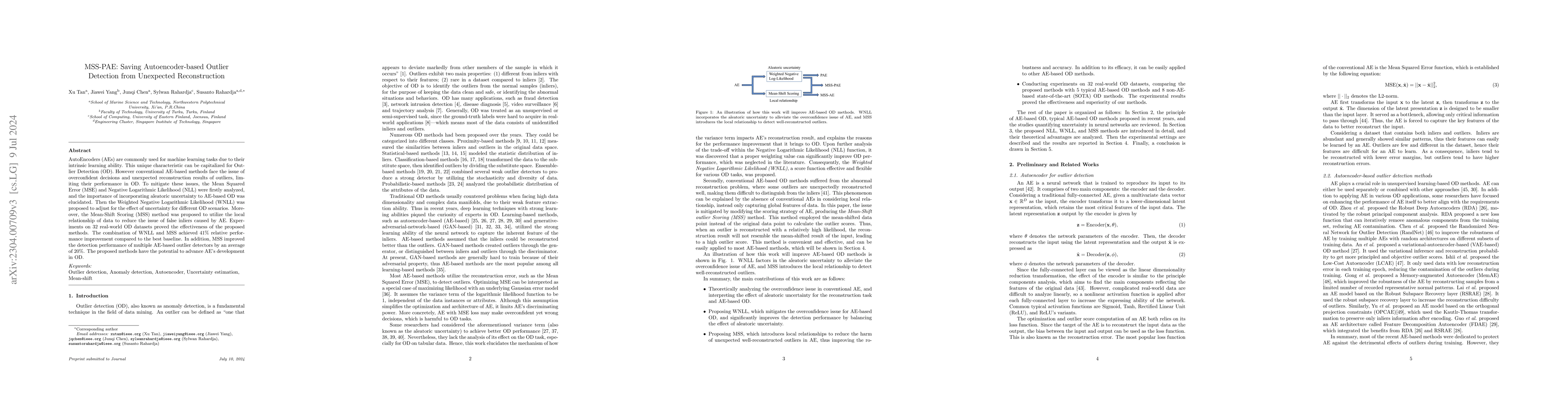 Thumbnail for MSS-PAE: Saving Autoencoder-based Outlier Detection from Unexpected
  Reconstruction