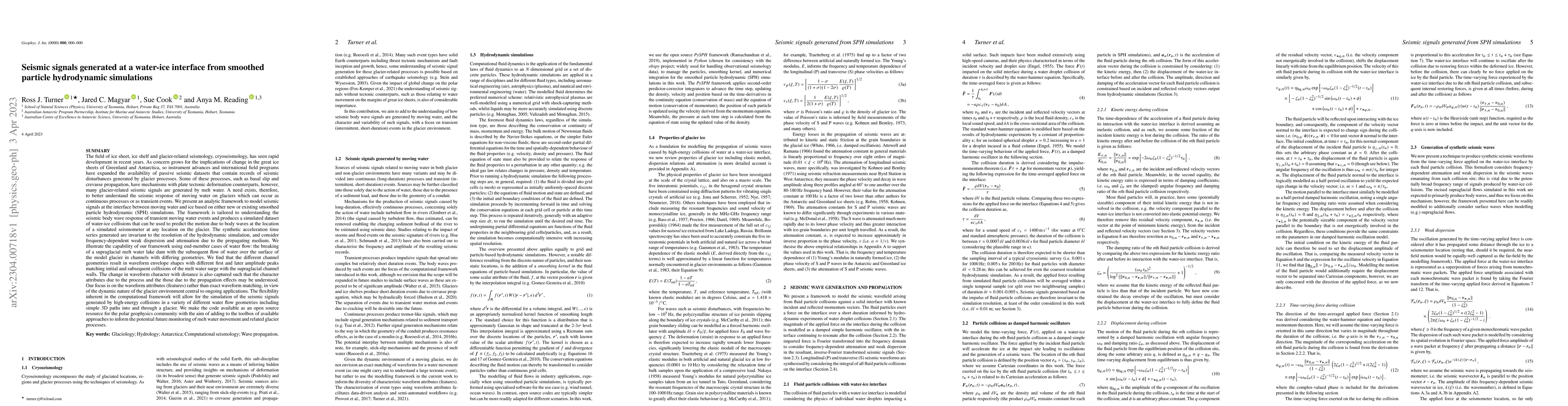Thumbnail for Seismic signals generated at a water-ice interface from smoothed
  particle hydrodynamic simulations