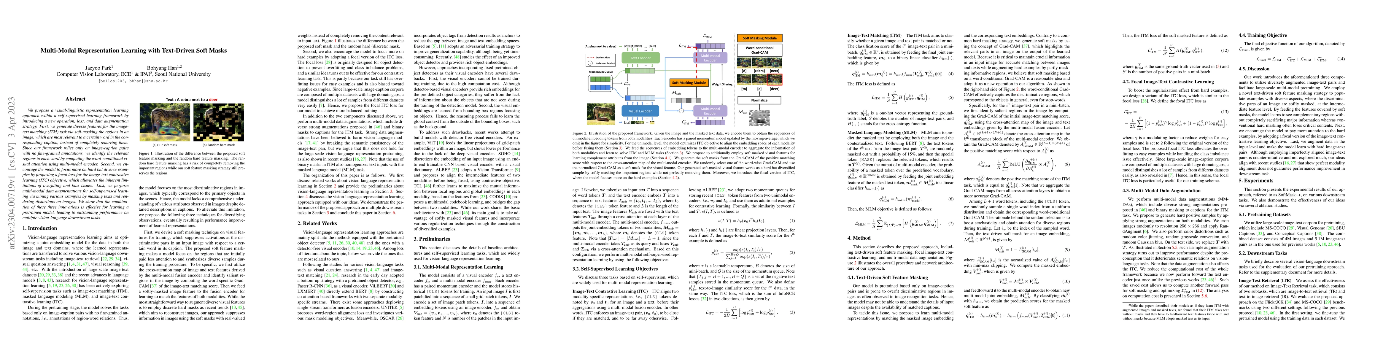 Thumbnail for Multi-Modal Representation Learning with Text-Driven Soft Masks