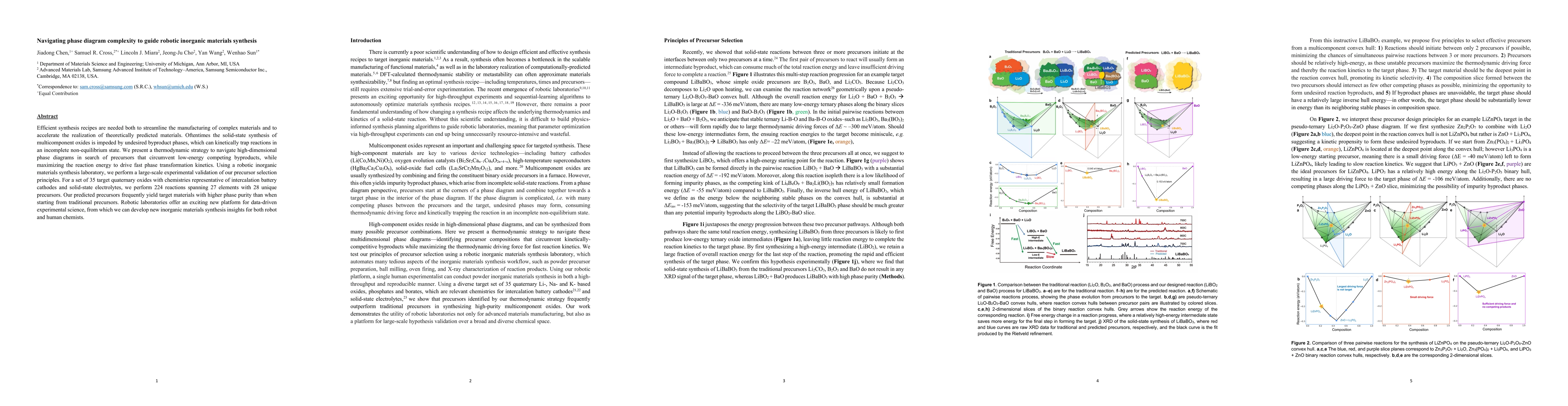 Thumbnail for Navigating phase diagram complexity to guide robotic inorganic materials
  synthesis