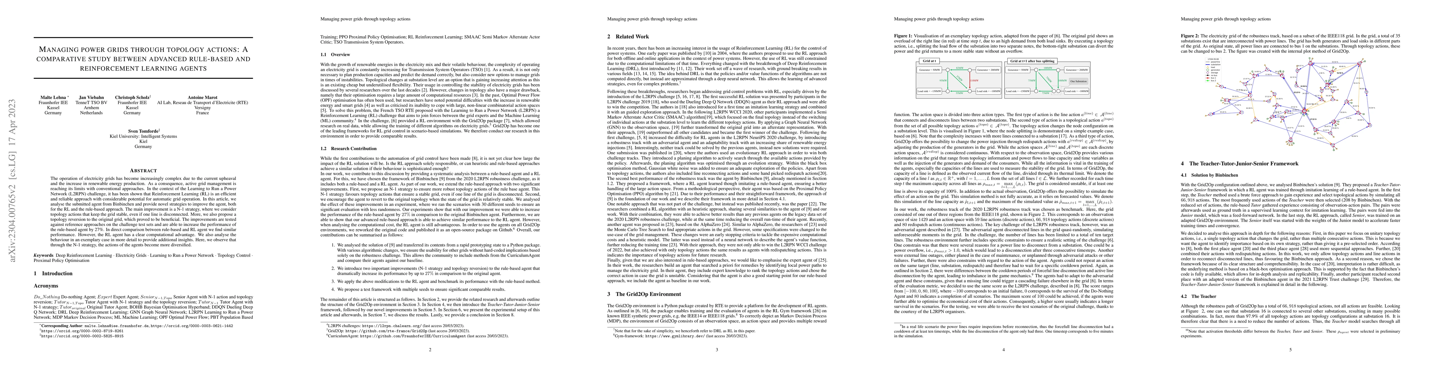 Thumbnail for Managing power grids through topology actions: A comparative study
  between advanced rule-based and reinforcement learning agents