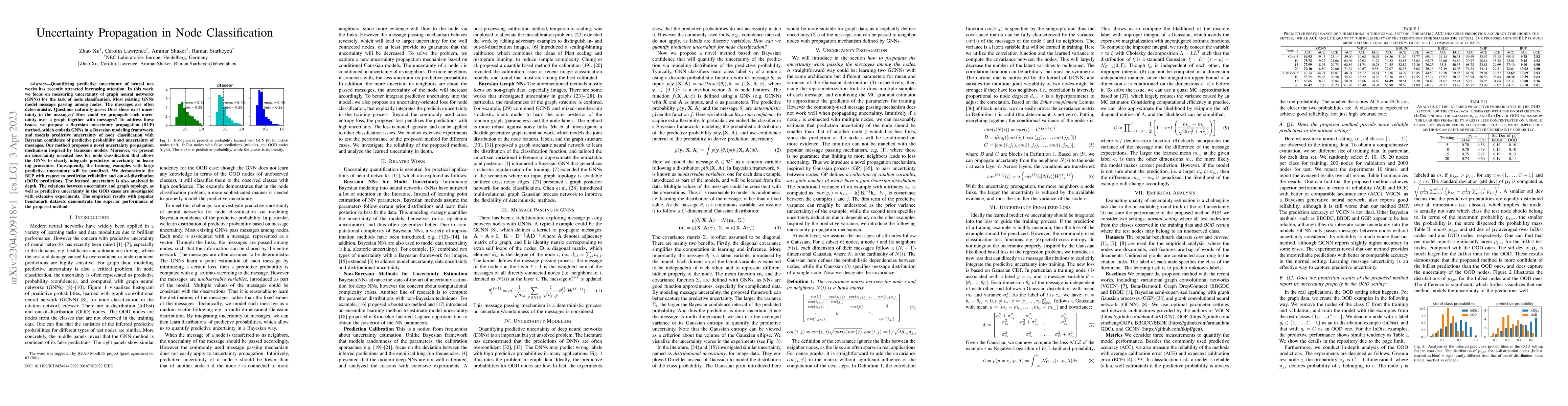 Thumbnail for Uncertainty Propagation in Node Classification