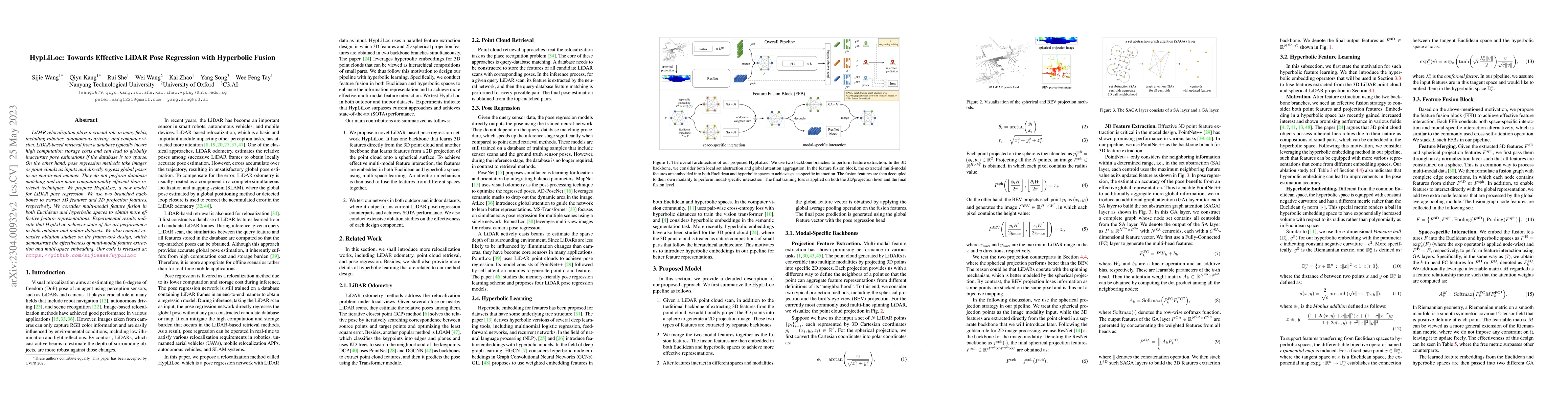 Thumbnail for HypLiLoc: Towards Effective LiDAR Pose Regression with Hyperbolic Fusion