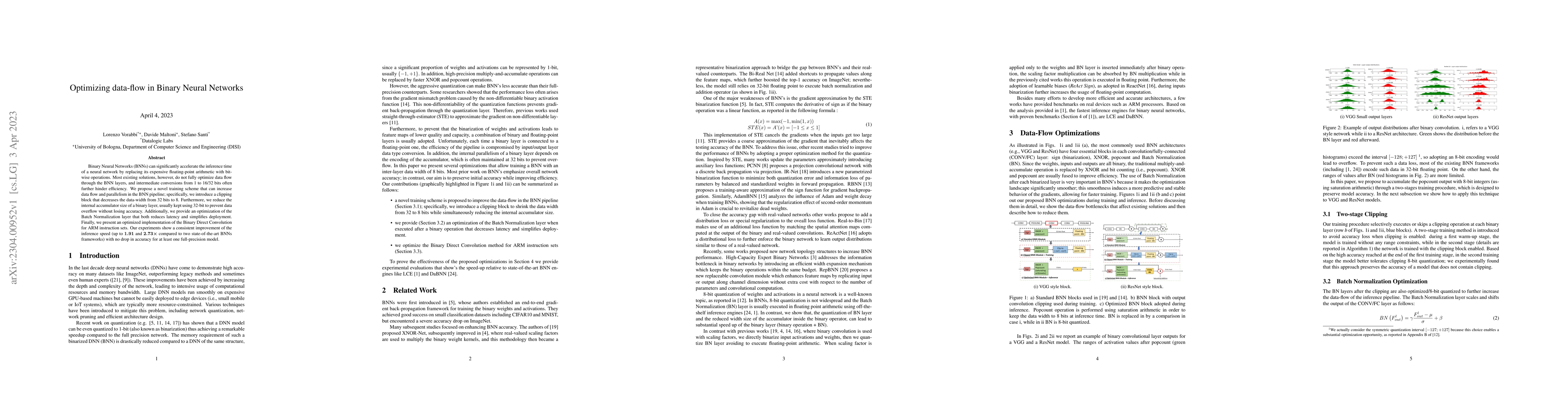 Thumbnail for Optimizing data-flow in Binary Neural Networks