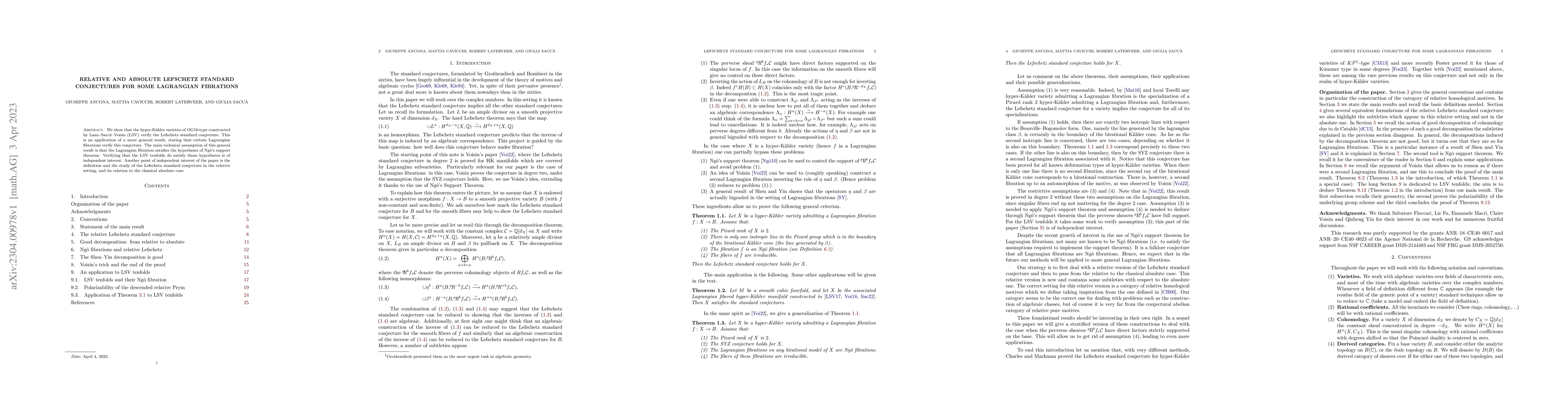 Thumbnail for Relative and absolute Lefschetz standard conjectures for some Lagrangian
  fibrations