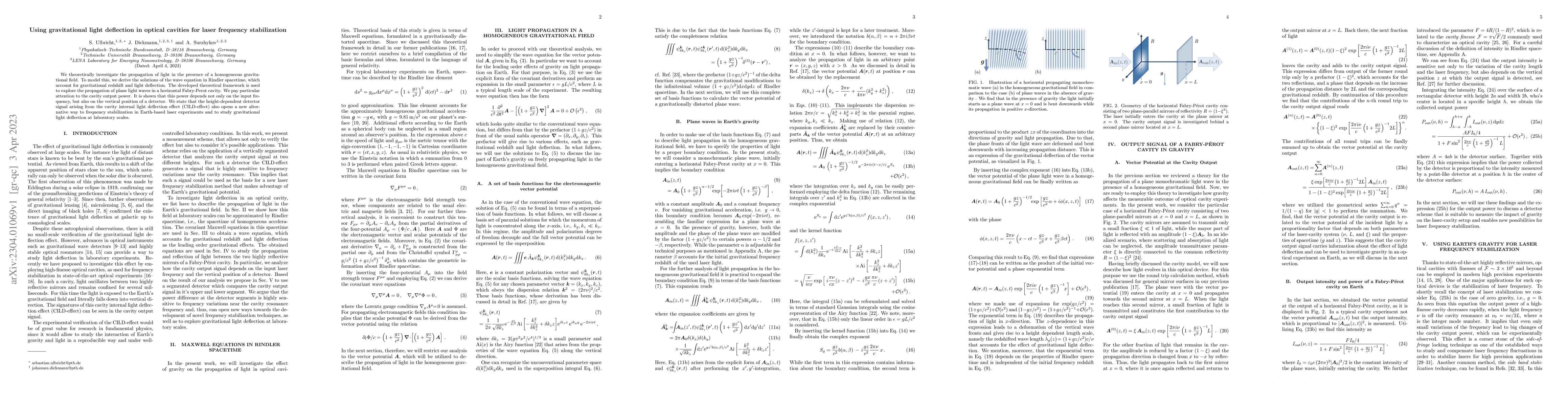 Thumbnail for Using gravitational light deflection in optical cavities for laser
  frequency stabilization