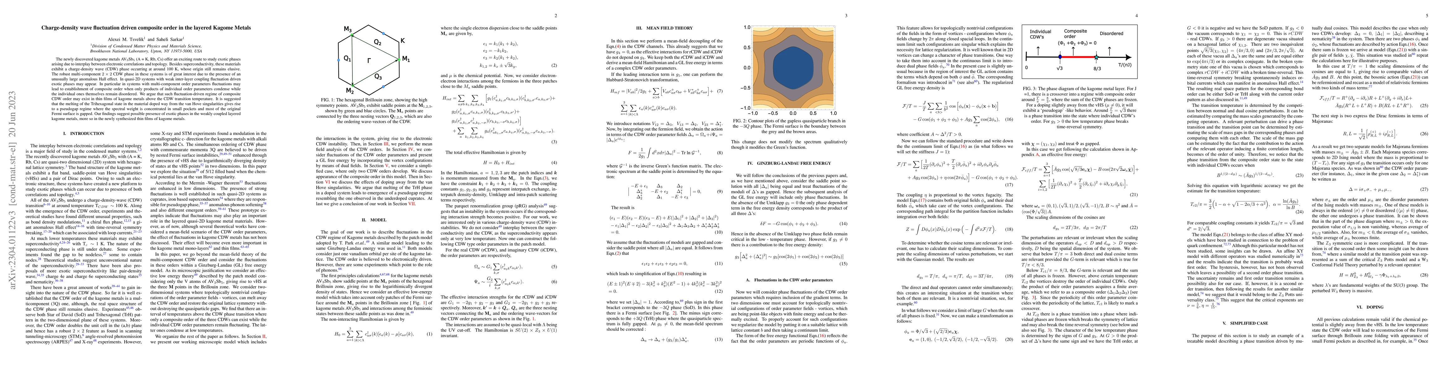 Thumbnail for Charge-density wave fluctuation driven composite order in the layered
  Kagome Metals
