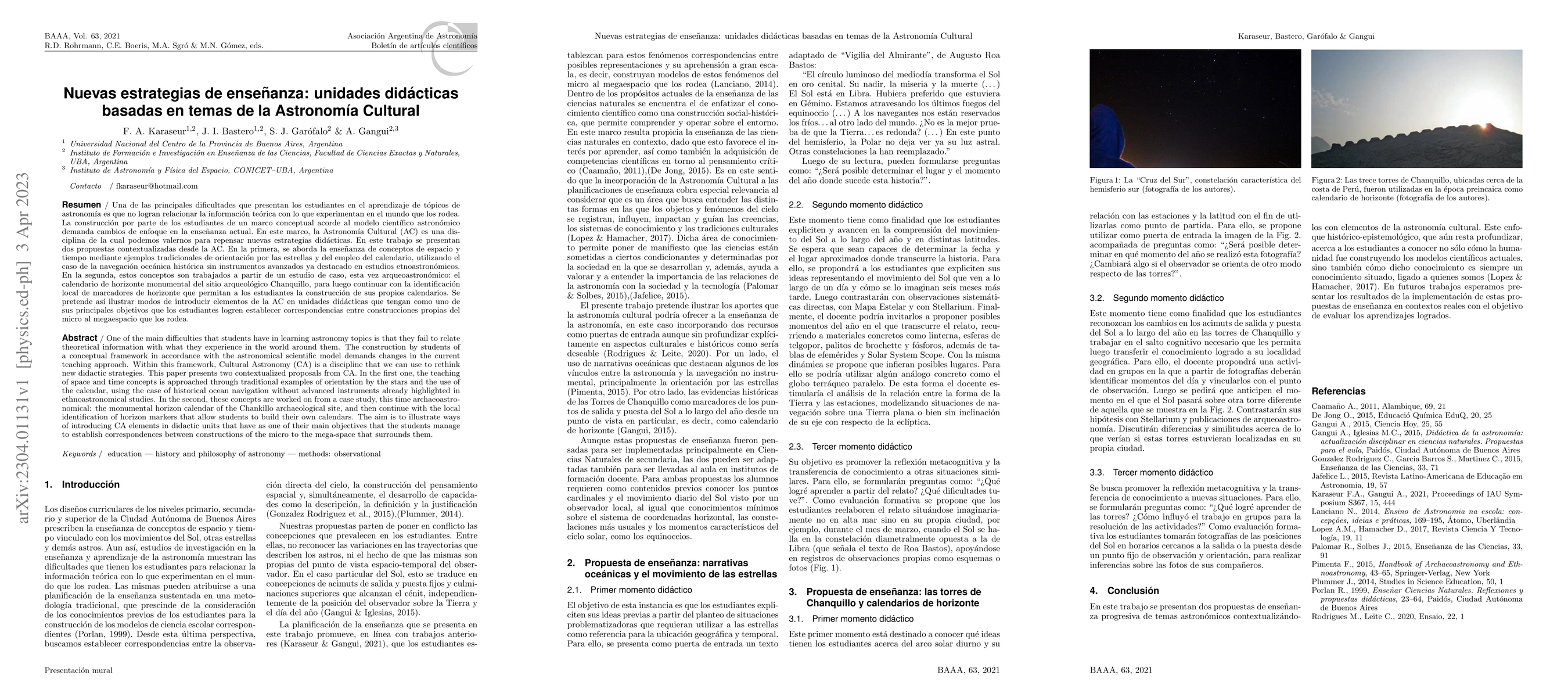 Thumbnail for Nuevas estrategias de ense\~nanza: unidades did\'acticas basadas en
  temas de la Astronom\'ia Cultural