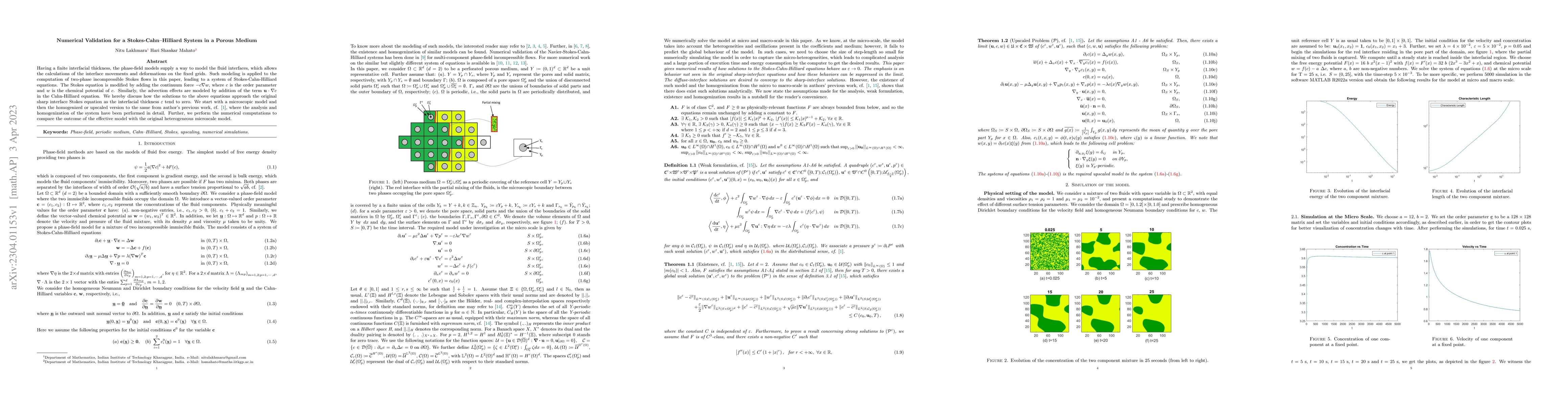 Thumbnail for Numerical Validation for a Stokes-Cahn-Hilliard System in a Porous
  Medium
