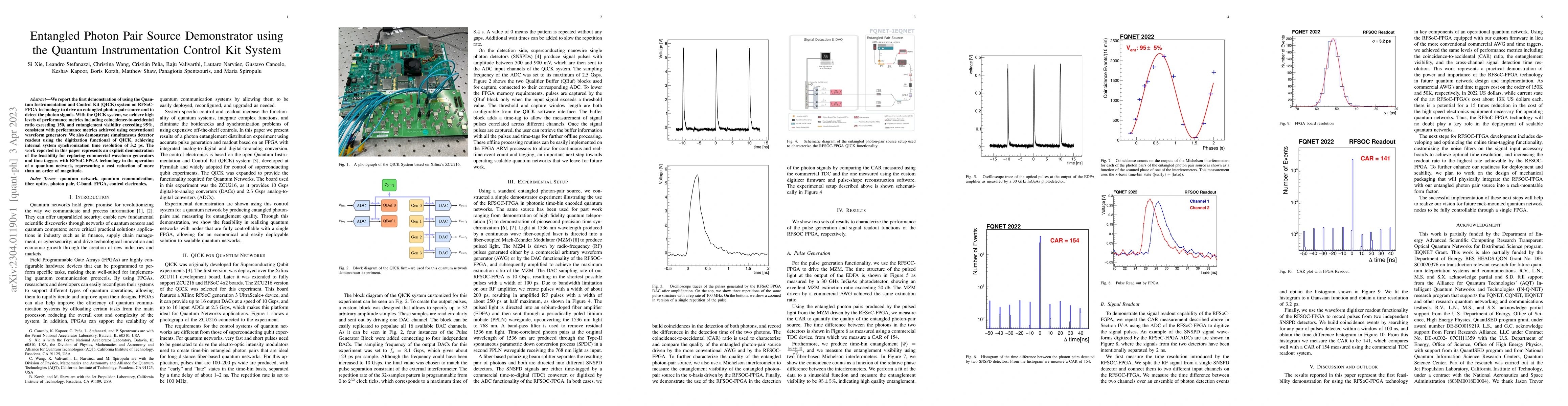 Thumbnail for Entangled Photon Pair Source Demonstrator using the Quantum
  Instrumentation Control Kit System