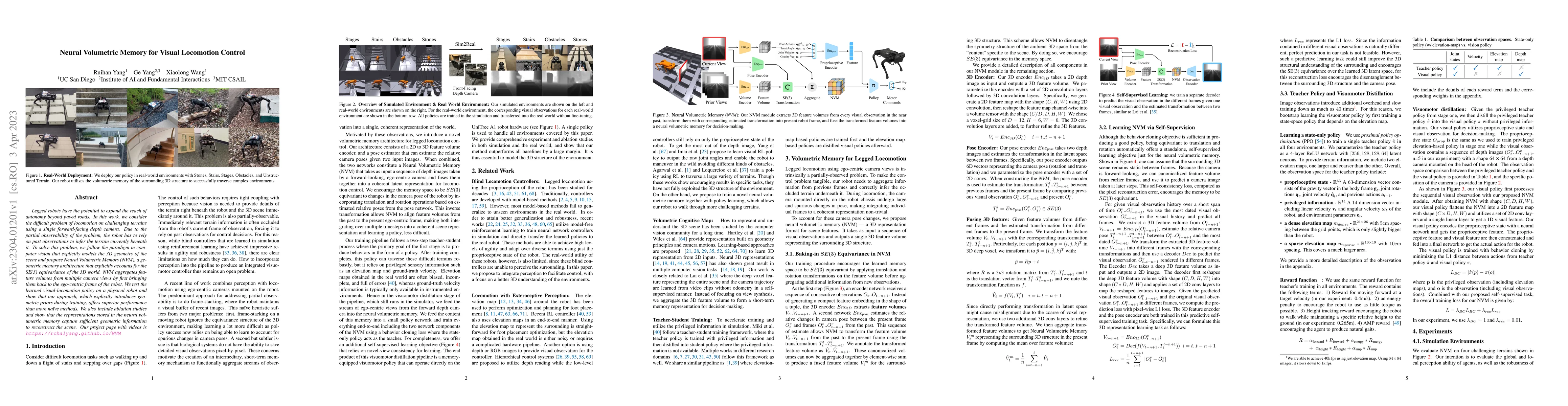 Thumbnail for Neural Volumetric Memory for Visual Locomotion Control