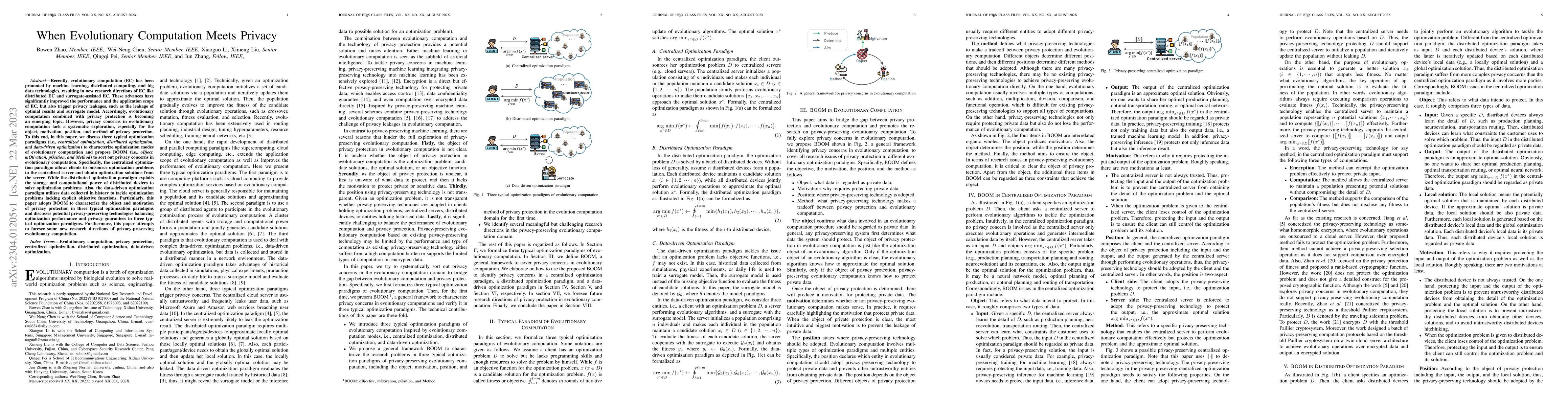 Thumbnail for When Evolutionary Computation Meets Privacy