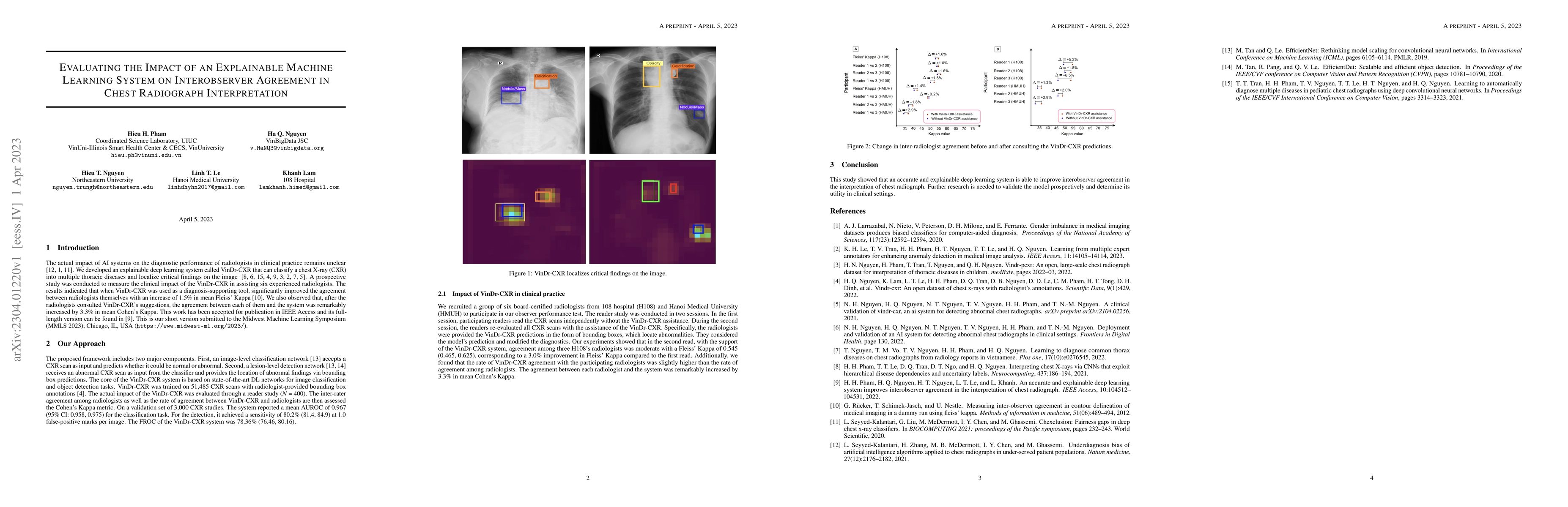 Thumbnail for Evaluating the impact of an explainable machine learning system on the
  interobserver agreement in chest radiograph interpretation