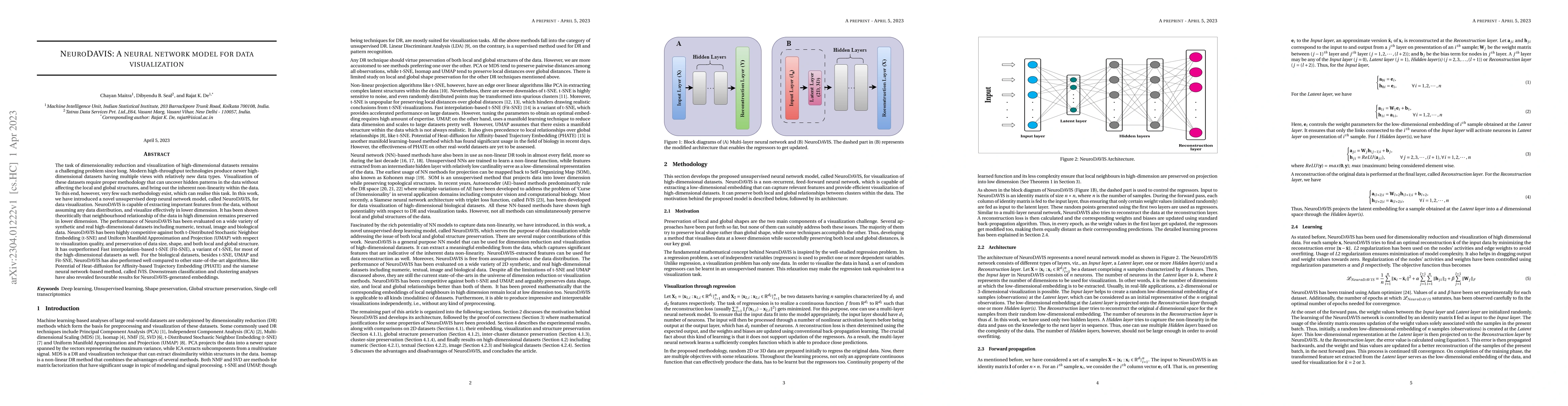 Thumbnail for NeuroDAVIS: A neural network model for data visualization