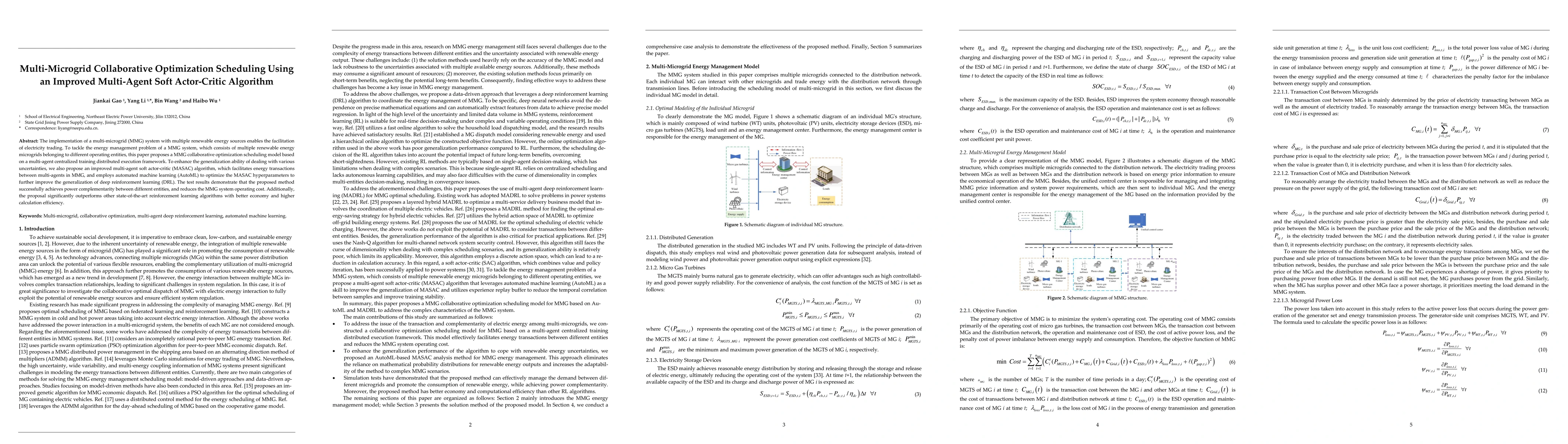 Thumbnail for Multi-Microgrid Collaborative Optimization Scheduling Using an Improved
  Multi-Agent Soft Actor-Critic Algorithm