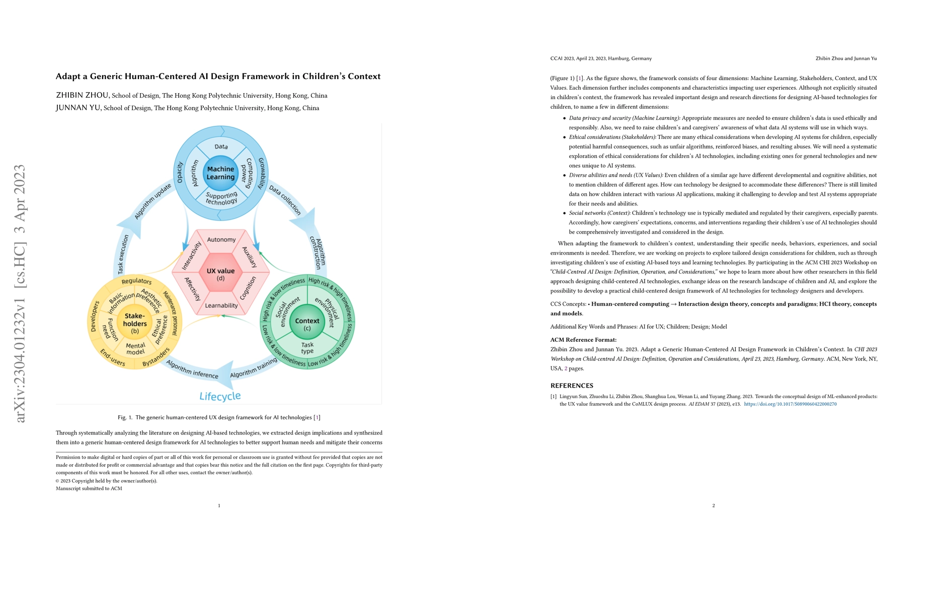 Thumbnail for Adapt a Generic Human-Centered AI Design Framework in Children's Context