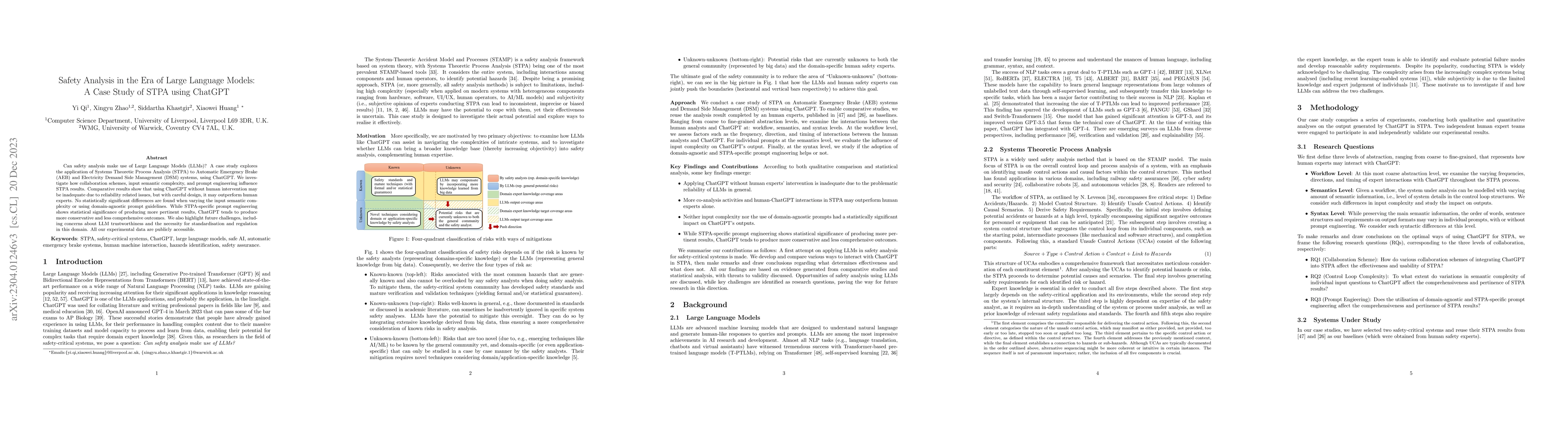 Thumbnail for Safety Analysis in the Era of Large Language Models: A Case Study of
  STPA using ChatGPT