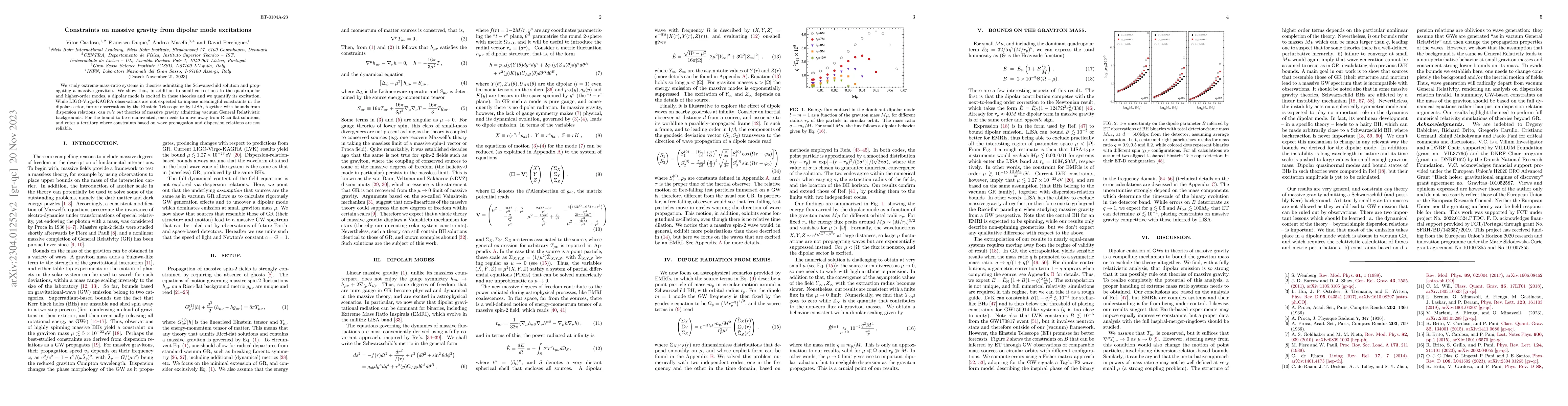 Thumbnail for Constraints on massive gravity from dipolar mode excitations