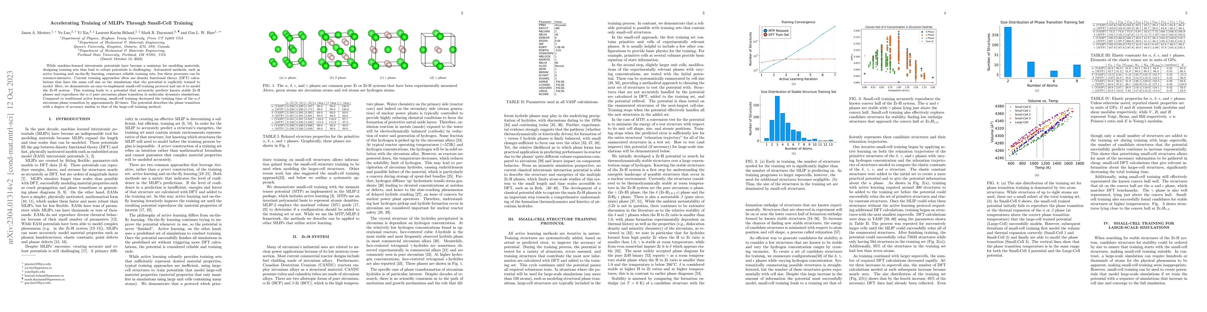 Thumbnail for Accelerating Training of MLIPs Through Small-Cell Training