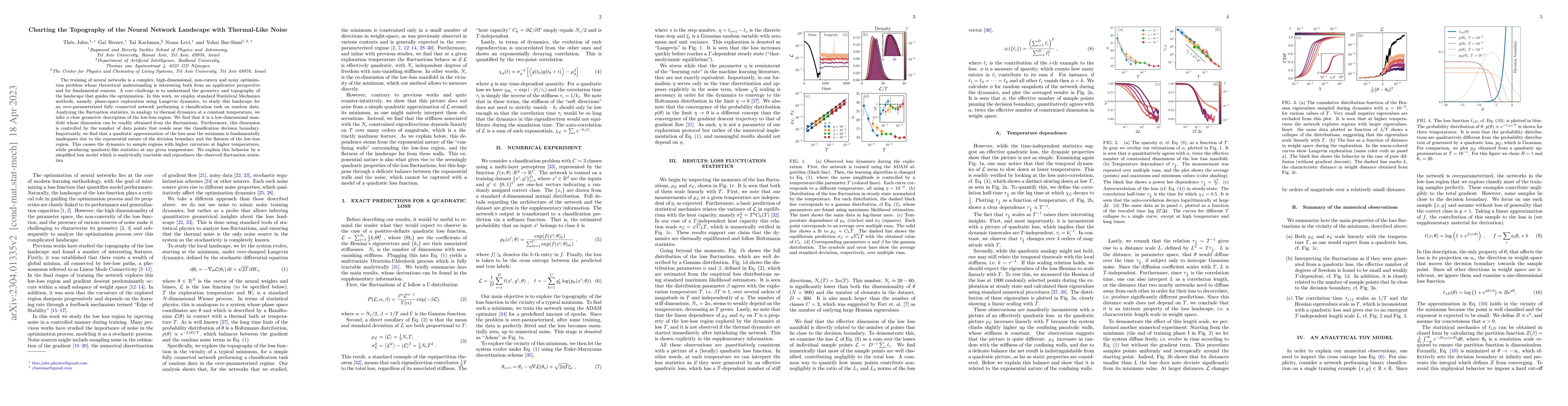 Thumbnail for Charting the Topography of the Neural Network Landscape with
  Thermal-Like Noise
