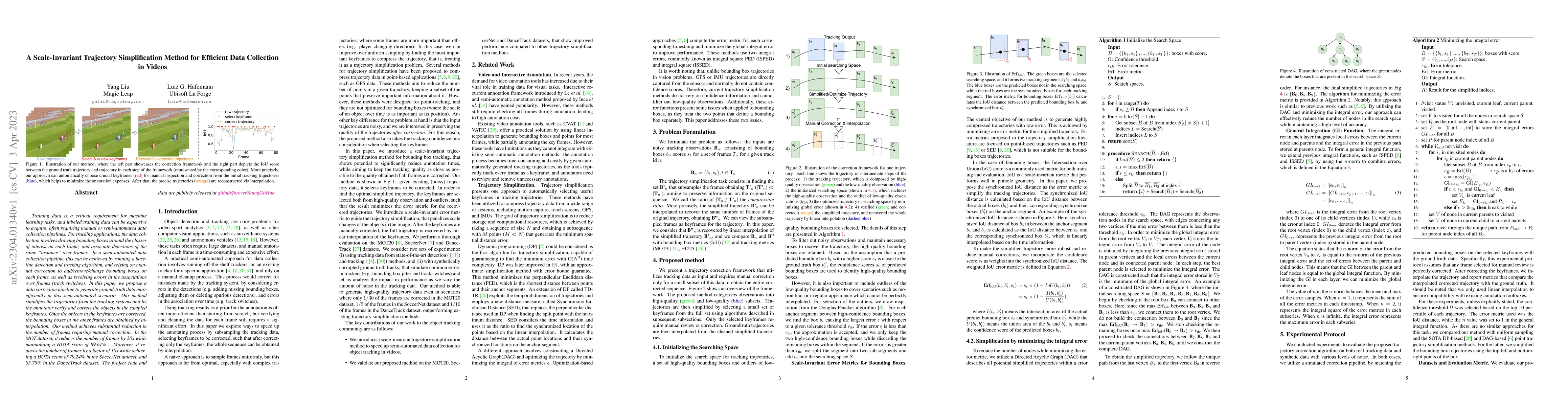 Thumbnail for A Scale-Invariant Trajectory Simplification Method for Efficient Data
  Collection in Videos