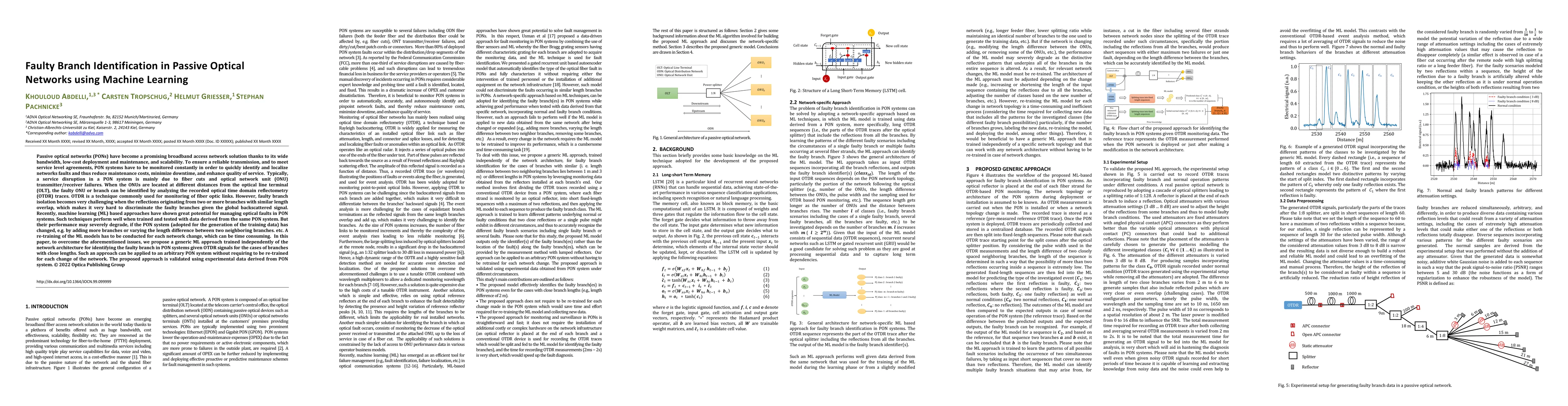 Thumbnail for Faulty Branch Identification in Passive Optical Networks using Machine
  Learning