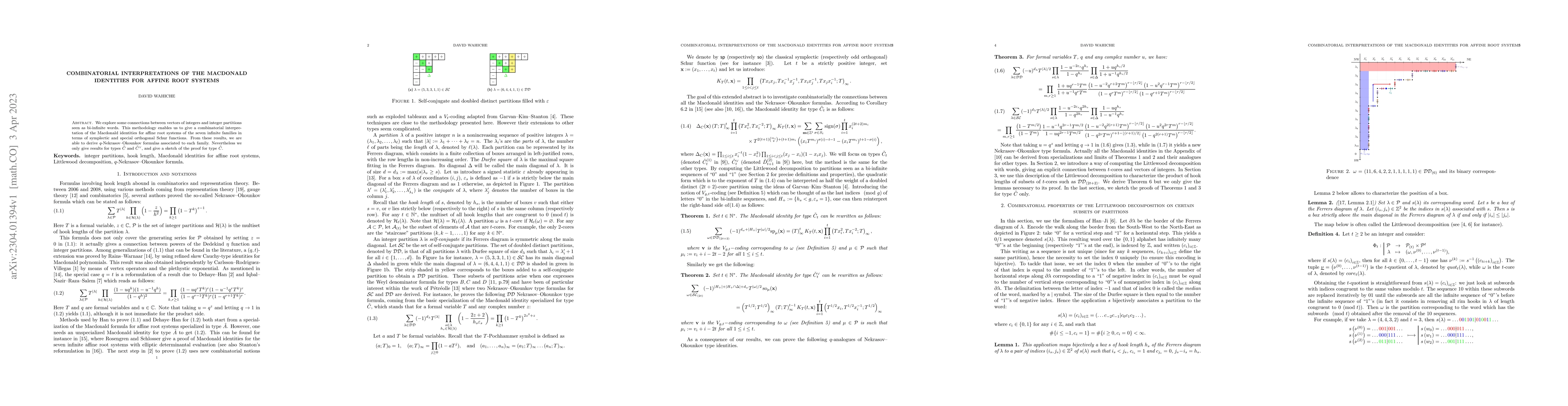 Thumbnail for Some combinatorial interpretations of the Macdonald identities for
  affine root systems