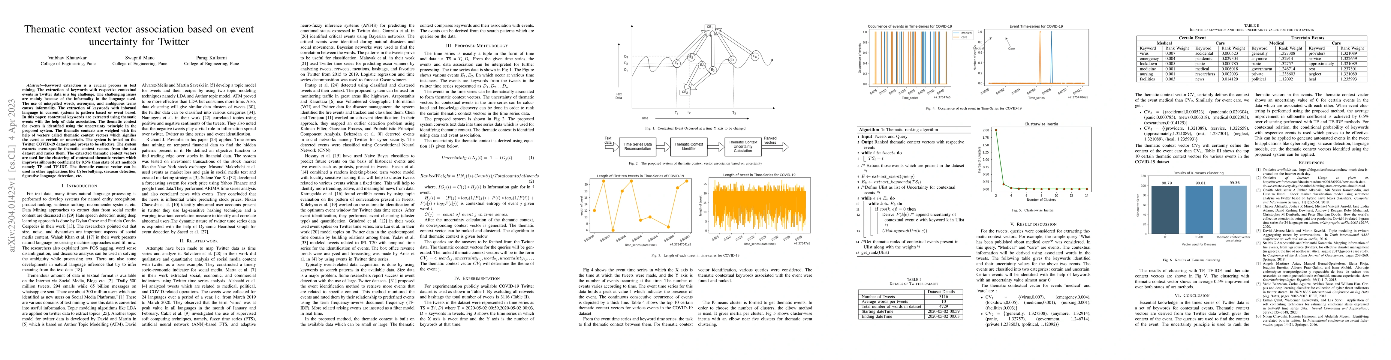 Thumbnail for Thematic context vector association based on event uncertainty for
  Twitter