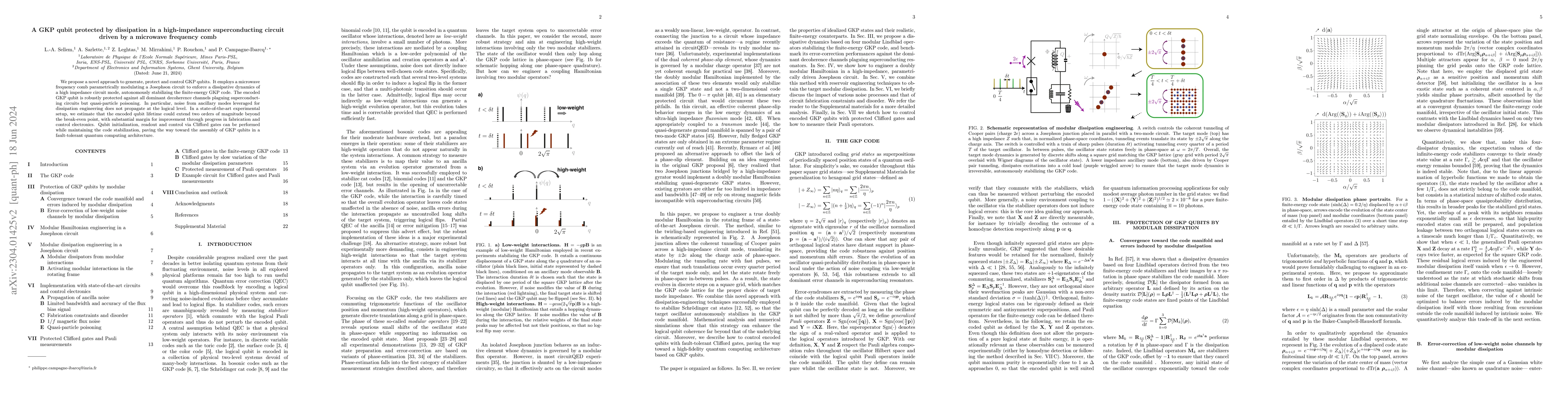 Thumbnail for A GKP qubit protected by dissipation in a high-impedance superconducting
  circuit driven by a microwave frequency comb