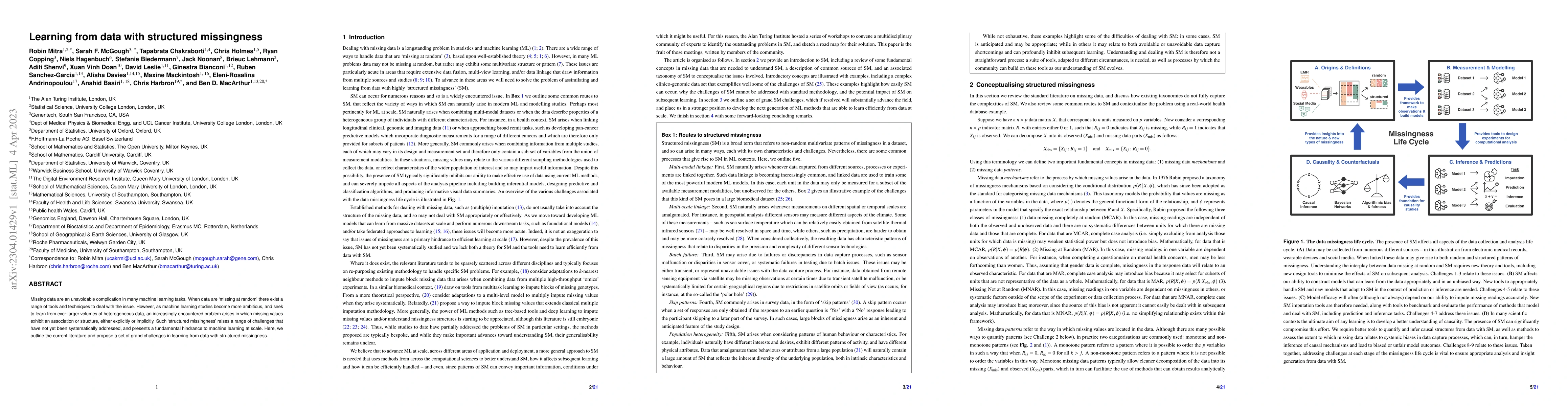 Thumbnail for Learning from data with structured missingness