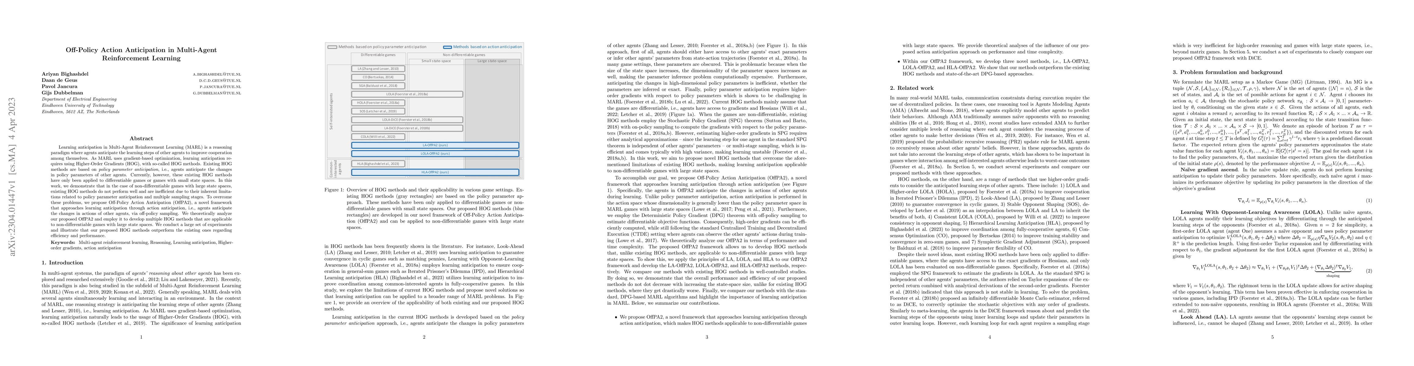 Thumbnail for Off-Policy Action Anticipation in Multi-Agent Reinforcement Learning