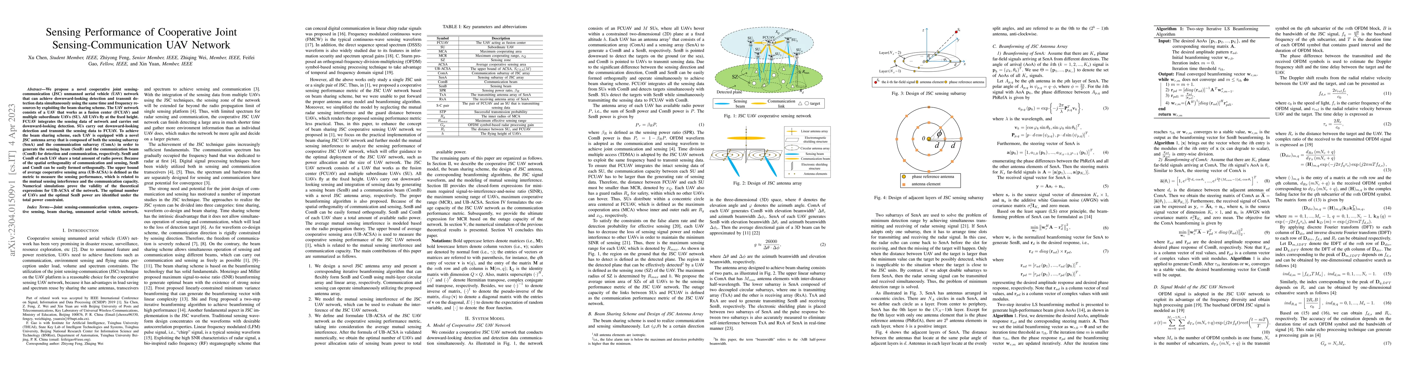 Thumbnail for Sensing Performance of Cooperative Joint Sensing-Communication UAV
  Network