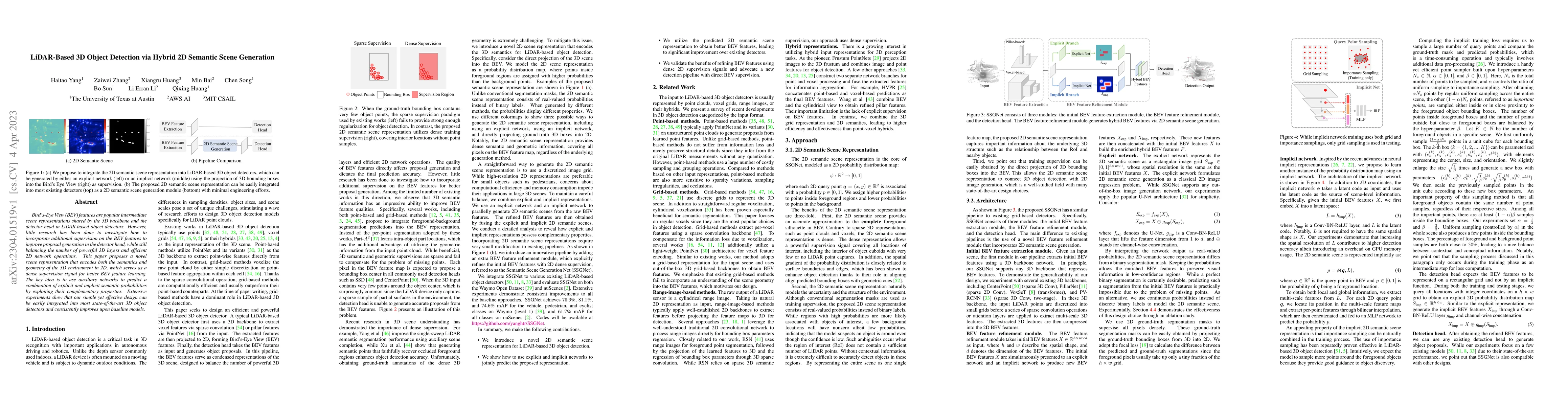 Thumbnail for LiDAR-Based 3D Object Detection via Hybrid 2D Semantic Scene Generation