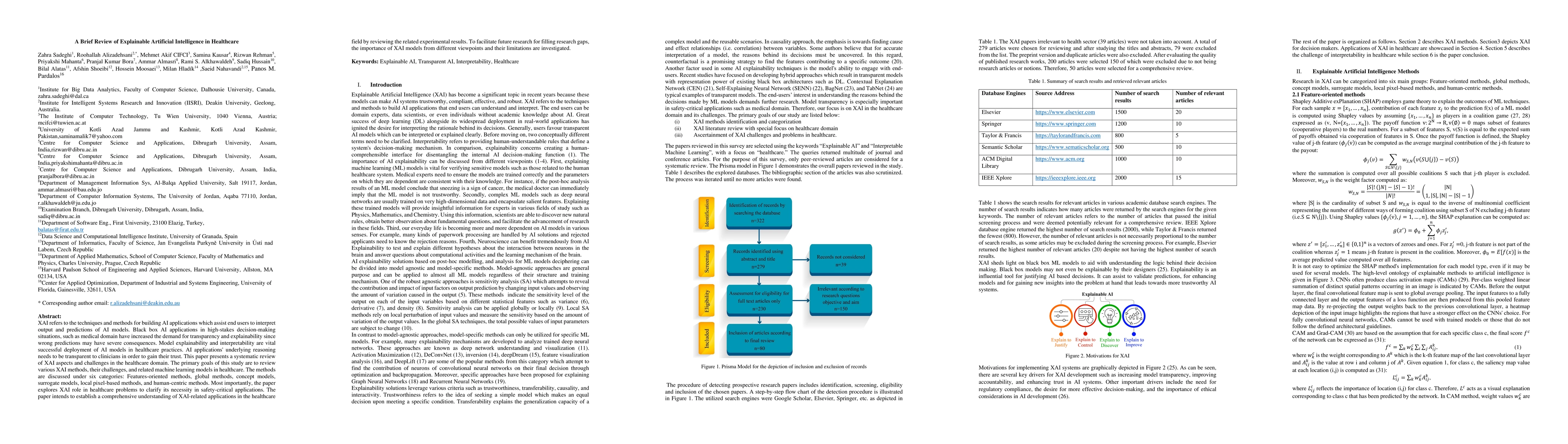 Thumbnail for A Brief Review of Explainable Artificial Intelligence in Healthcare