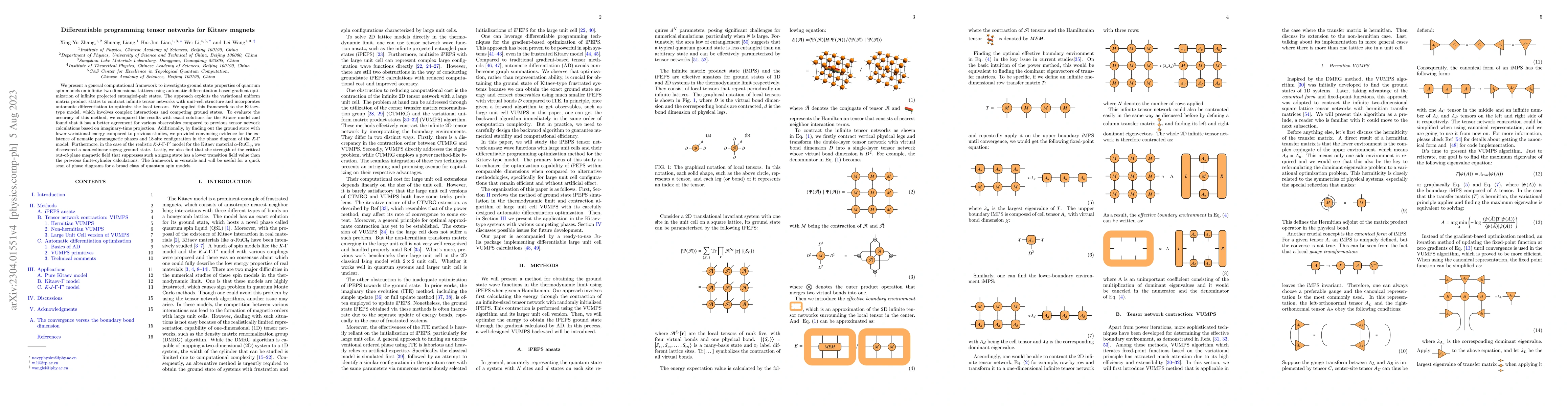 Thumbnail for Differentiable programming tensor networks for Kitaev magnets