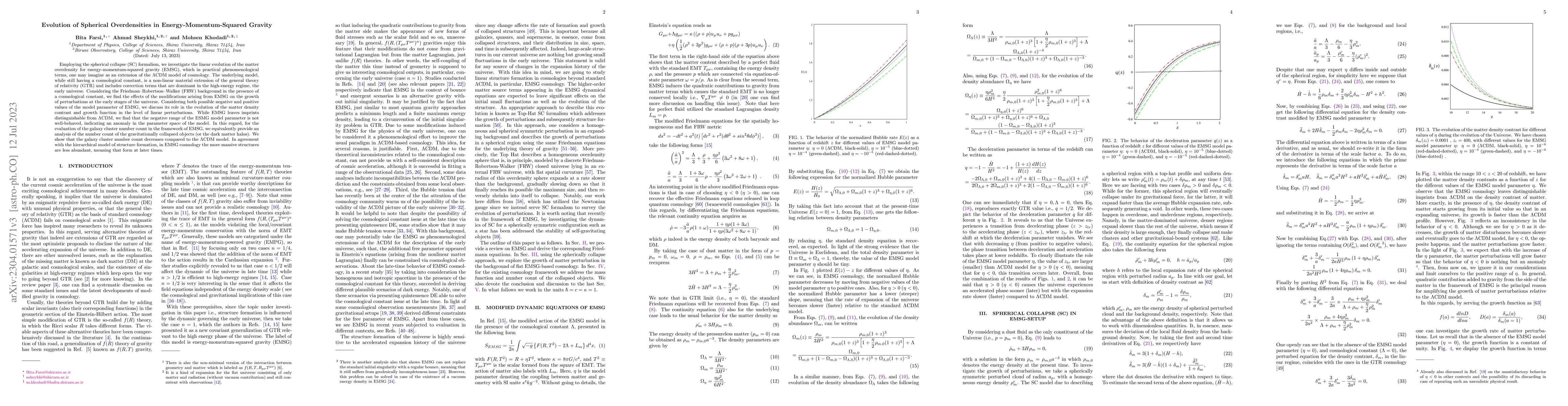 Thumbnail for Evolution of Spherical Overdensities in Energy-Momentum-Squared Gravity