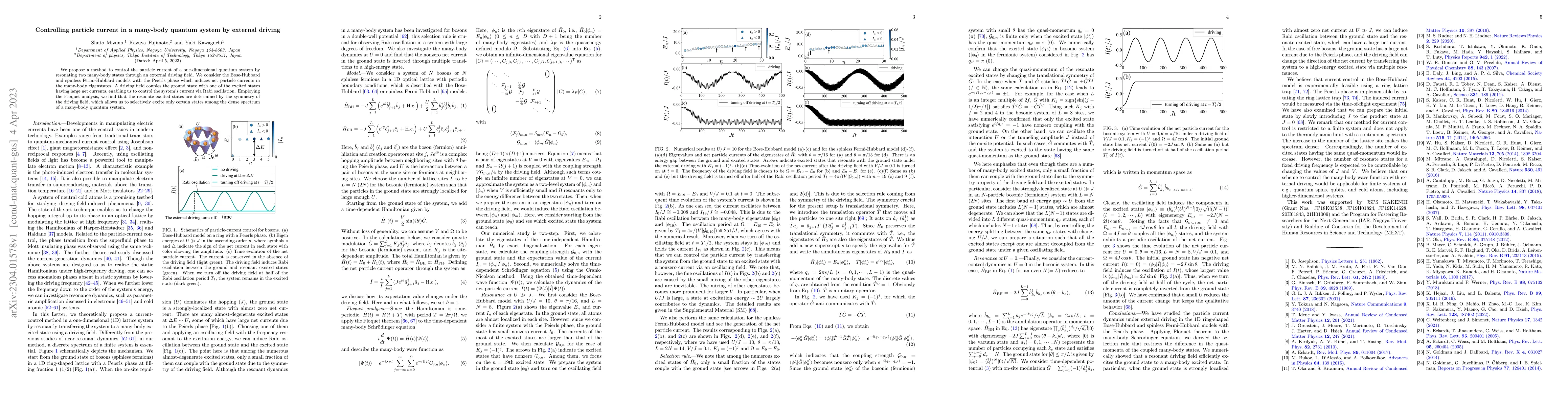 Thumbnail for Controlling particle current in a many-body quantum system by external
  driving