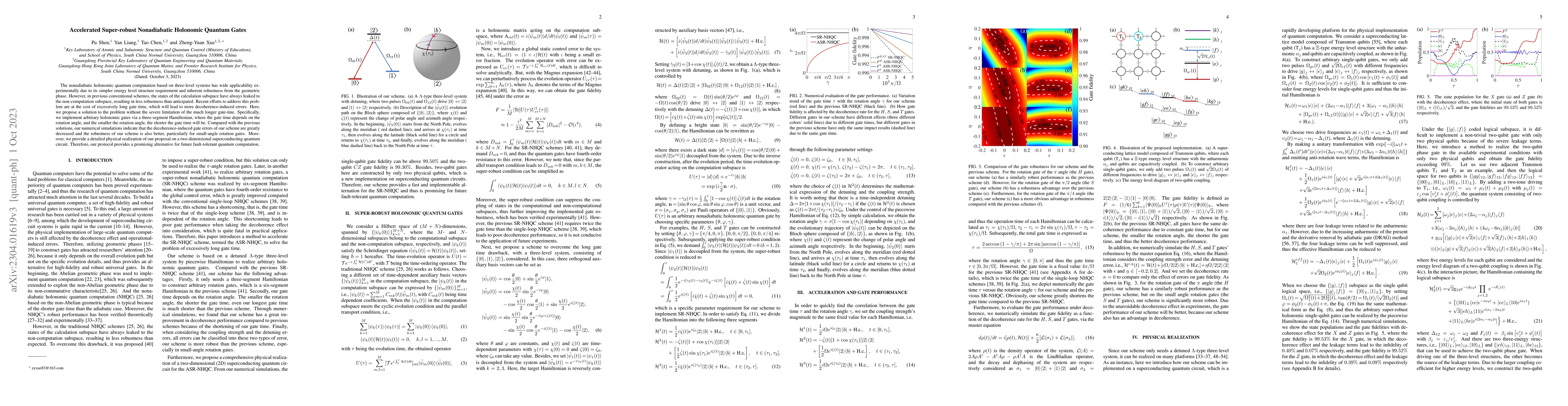Thumbnail for Accelerated super-robust nonadiabatic holonomic quantum gates