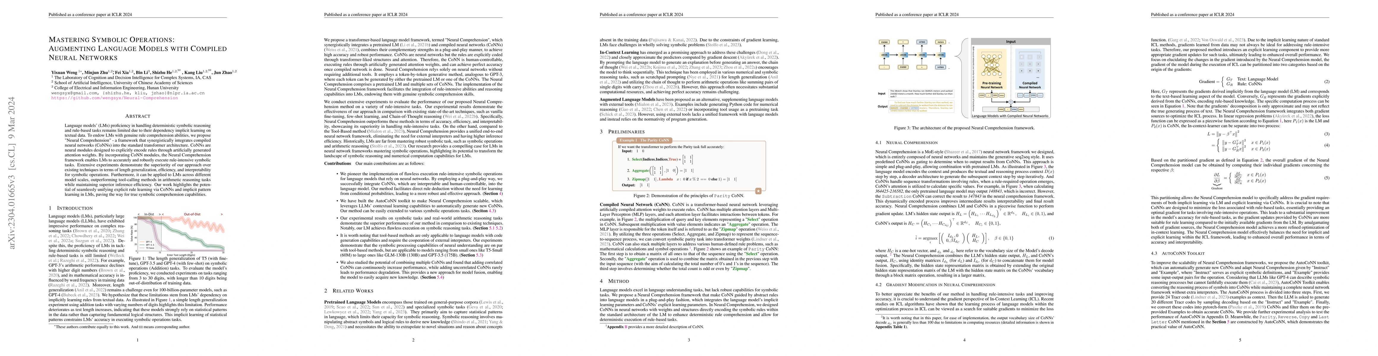 Thumbnail for Mastering Symbolic Operations: Augmenting Language Models with Compiled
  Neural Networks