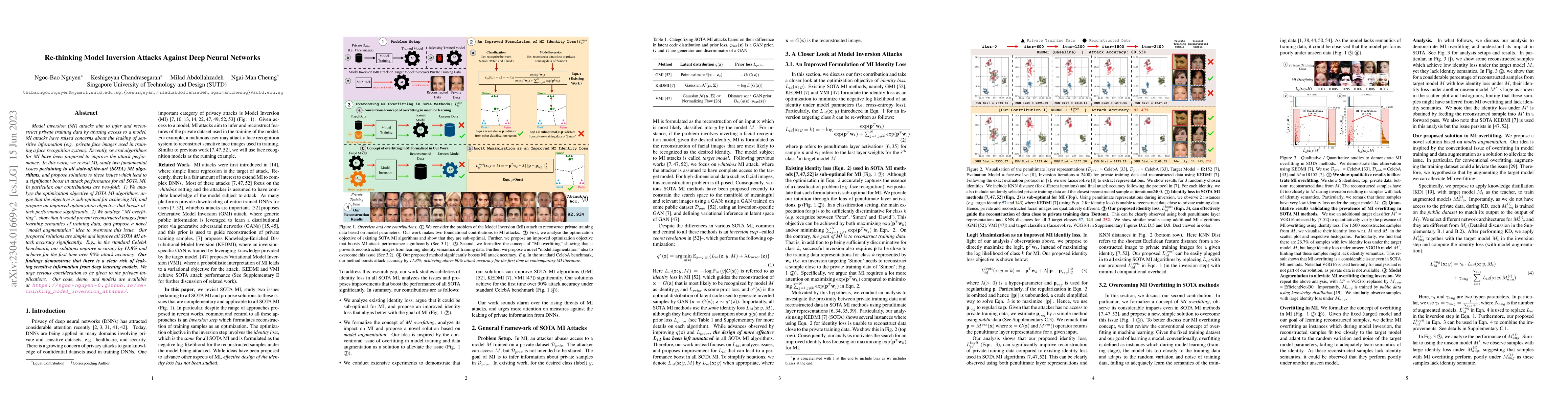 Thumbnail for Re-thinking Model Inversion Attacks Against Deep Neural Networks