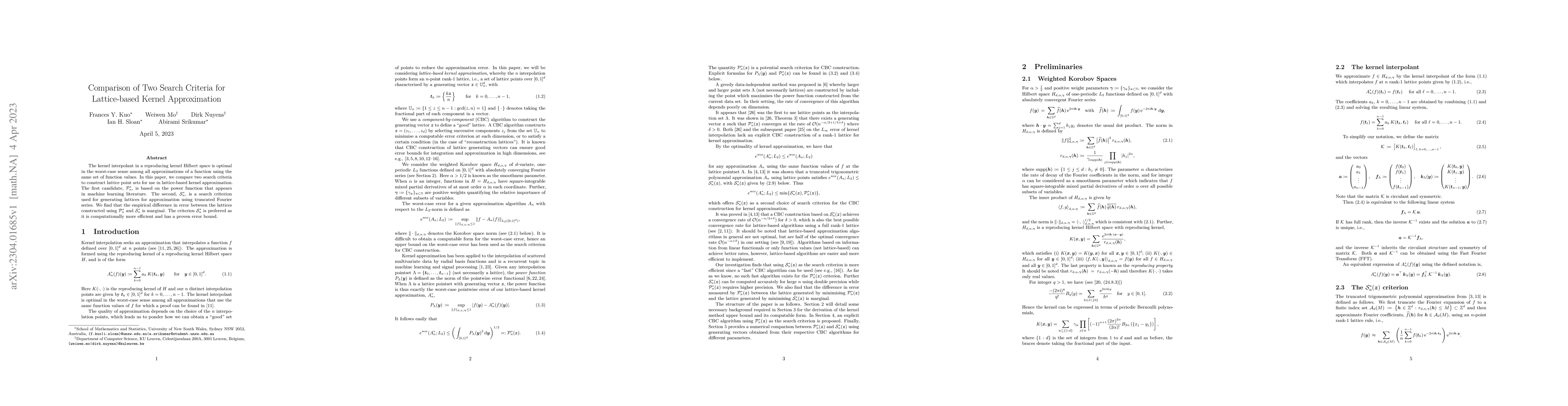 Thumbnail for Comparison of Two Search Criteria for Lattice-based Kernel Approximation
