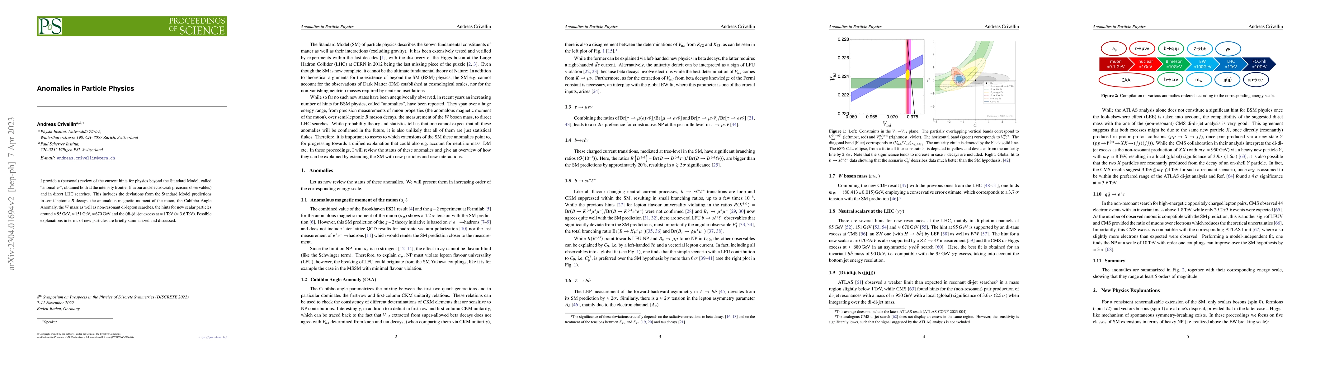 Thumbnail for Anomalies in Particle Physics