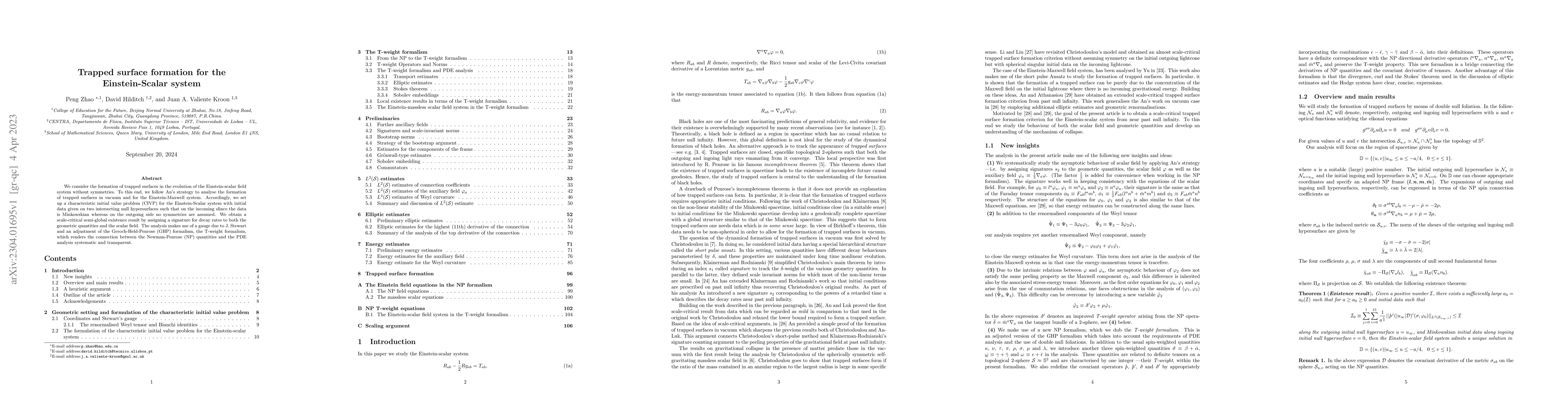 Thumbnail for Trapped surface formation for the Einstein-Scalar system