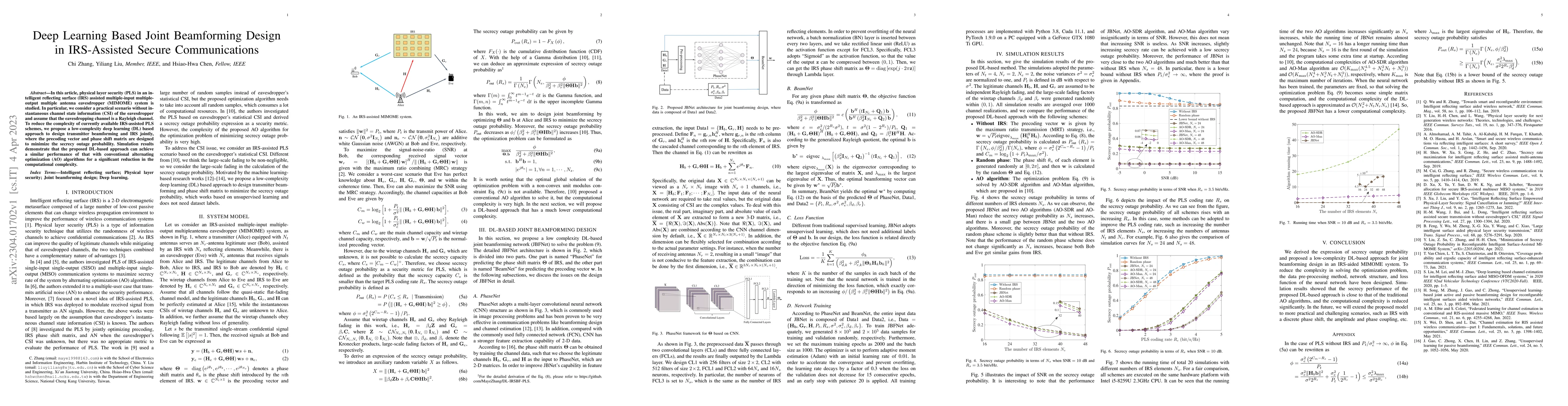Thumbnail for Deep Learning Based Joint Beamforming Design in IRS-Assisted Secure
  Communications