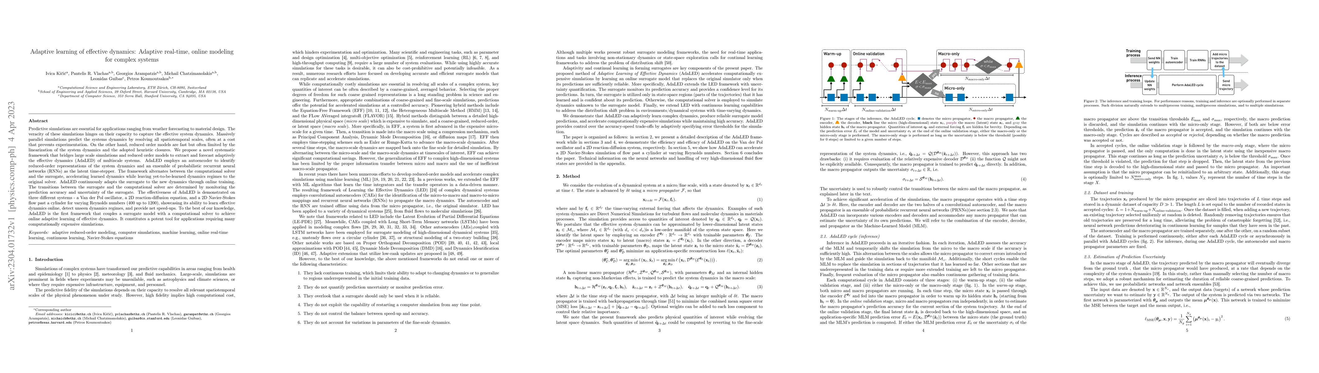 Thumbnail for Adaptive learning of effective dynamics: Adaptive real-time, online
  modeling for complex systems